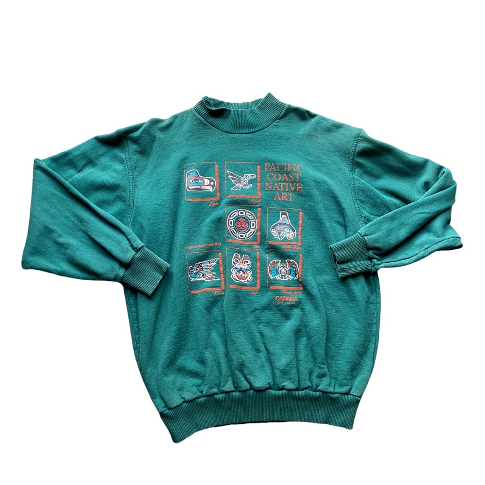 Vintage 1994 Native American art crewneck